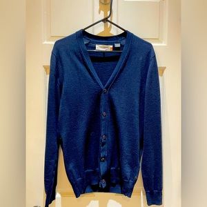Ben Sherman Designed Cardigan - Size Medium - Color Navy Blue